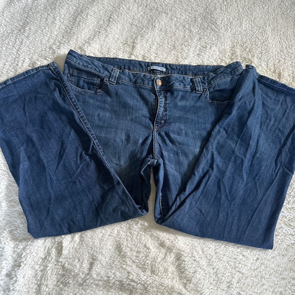 Lee Slender Secret Jeans Women's 24W Medium Blue Denim Lower On The Waist‎